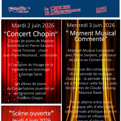 Les soirées du Conservatoire à Felletin